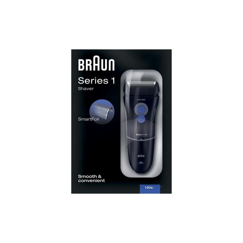 Braun Series 1 81282037 afeitadora Máquina de afeitar de láminas Recortadora Azul, Rojo