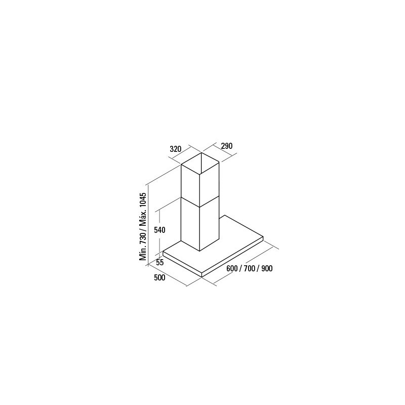 CATA ST-7000 X De pared Acero inoxidable 302 m³/h C