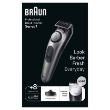 Braun BeardTrimmer 7 BT7420 Batería 40 2 cm Negro, Gris