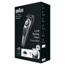 Braun BeardTrimmer 7 BT7420 Batería 40 2 cm Negro, Gris