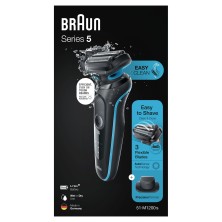 Braun Series 5 51-M1200s Máquina de afeitar de láminas Recortadora Negro, Azul