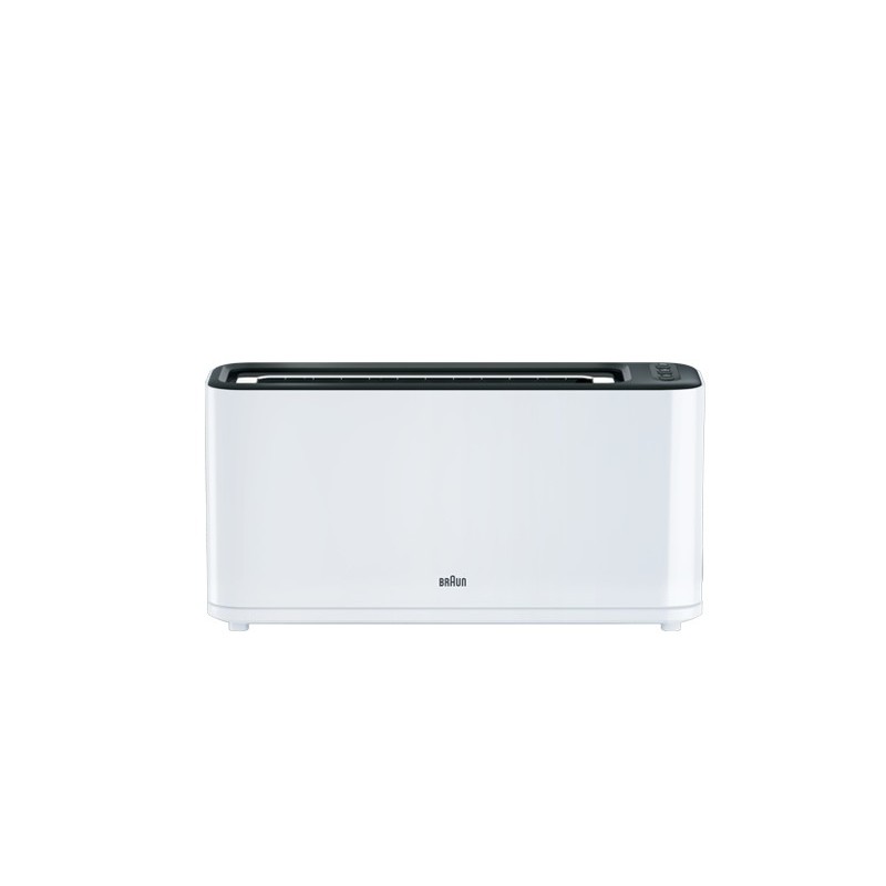 Braun HT3100WH tostadora 1 rebanada(s) 1000 W Negro, Blanco