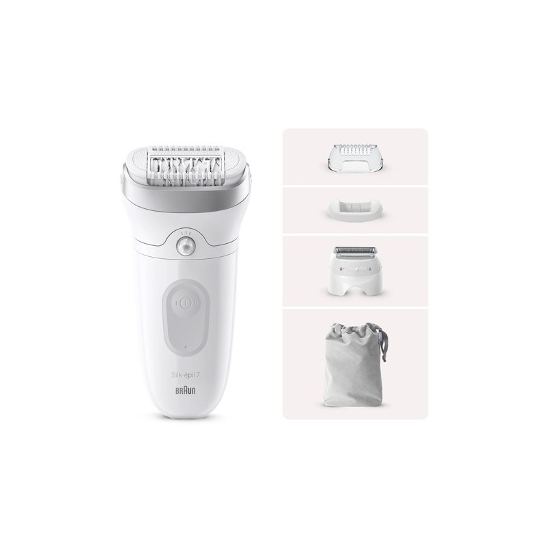 Braun Silk-épil 7 7-041 Gris, Blanco