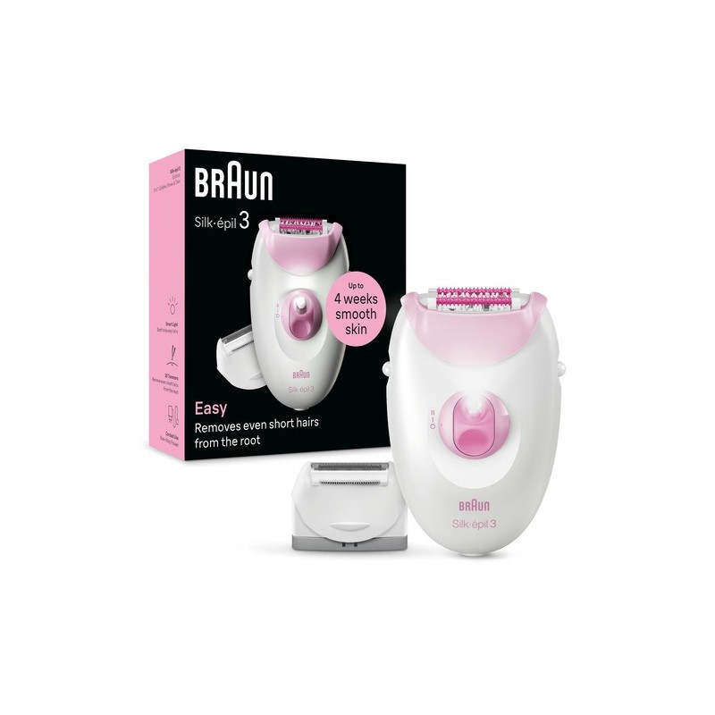 Braun Silk-épil 3 3-031 20 pinzas Rosa, Blanco