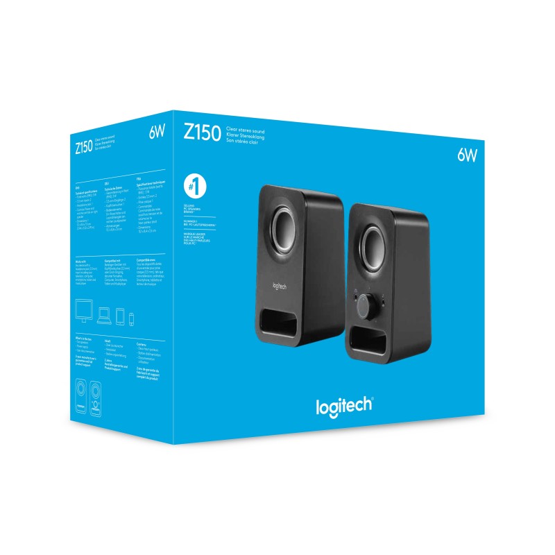 Logitech Z150 Negro Alámbrico 3 W