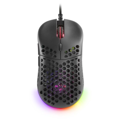 Mars Gaming MM55 Negro Ratón Gaming RGB Chroma Ultra-ligero 55g 12800 DPI