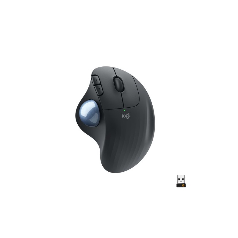 Logitech Ergo M575 ratón Oficina mano derecha RF Wireless + Bluetooth Trackball 2000 DPI