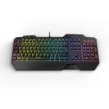 Krom Krusher teclado Ratón incluido Juego USB Negro