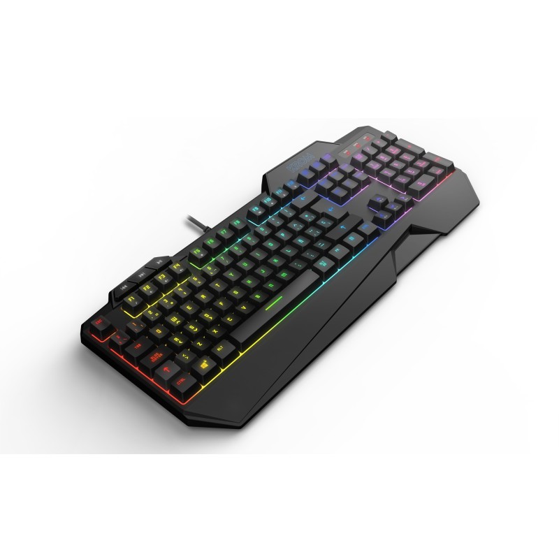 Krom Krusher teclado Ratón incluido Juego USB Negro