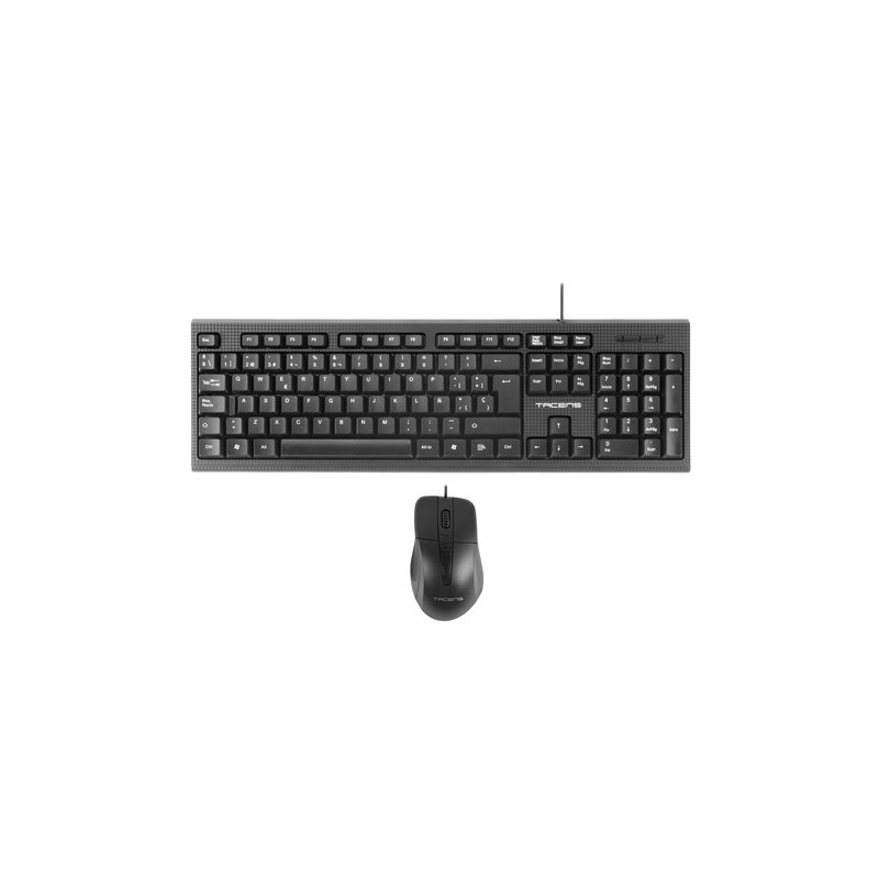 Tacens Anima ACP0ES teclado Ratón incluido Oficina USB QWERTY Español Negro