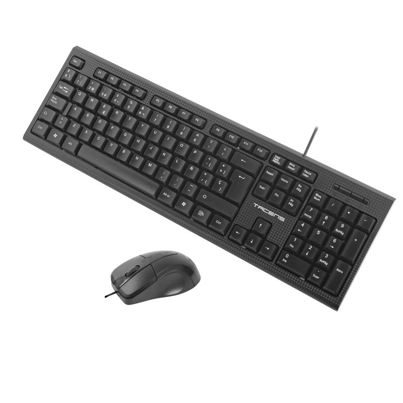 Tacens Anima ACP0ES teclado Ratón incluido Oficina USB QWERTY Español Negro