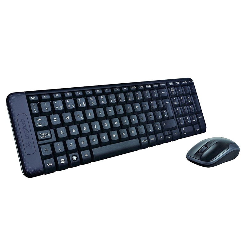 Logitech Wireless Combo MK220 teclado Ratón incluido Oficina USB Español Negro