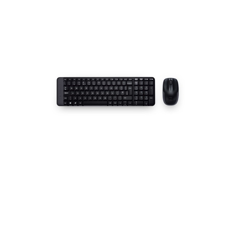 Logitech Wireless Combo MK220 teclado Ratón incluido Oficina USB Español Negro