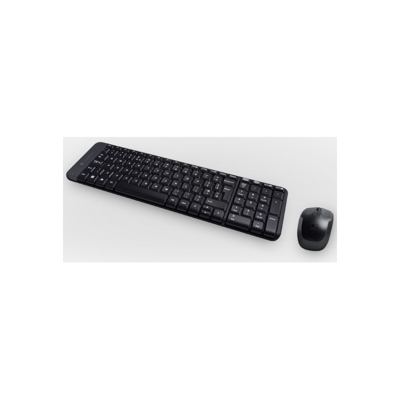 Logitech Wireless Combo MK220 teclado Ratón incluido Oficina USB Español Negro