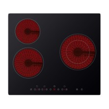 Midea MC-HT341 hobs Negro Integrado 60 cm Con placa de inducción 3 zona(s)