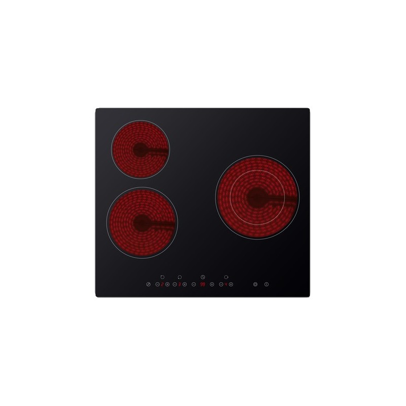 Midea MC-HT341 hobs Negro Integrado 60 cm Con placa de inducción 3 zona(s)