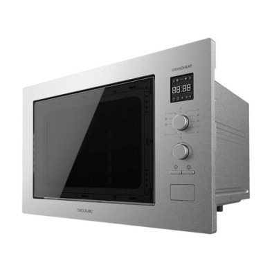 Cecotec 01400 microondas Integrado Microondas con grill 25 L 1320 W Negro, Acero