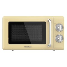 Cecotec 01708 microondas Encimera Microondas con grill 20 L 700 W Beige, Acero inoxidable