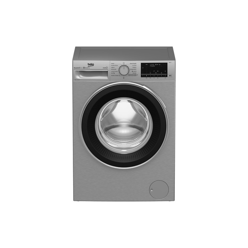 Beko B3WFT58220X lavadora Carga frontal 8 kg 1200 RPM Acero inoxidable