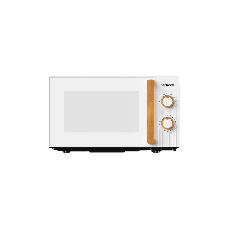 Corbero CMICG270WOODW microondas Encimera Solo microondas 20 L 700 W Blanco