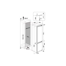 Whirlpool WHC20 T152 Integrado 280 L E Blanco