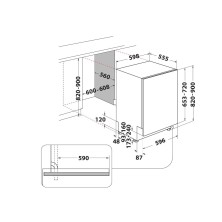 Whirlpool W2I HD526 A Completamente integrado 14 cubiertos E