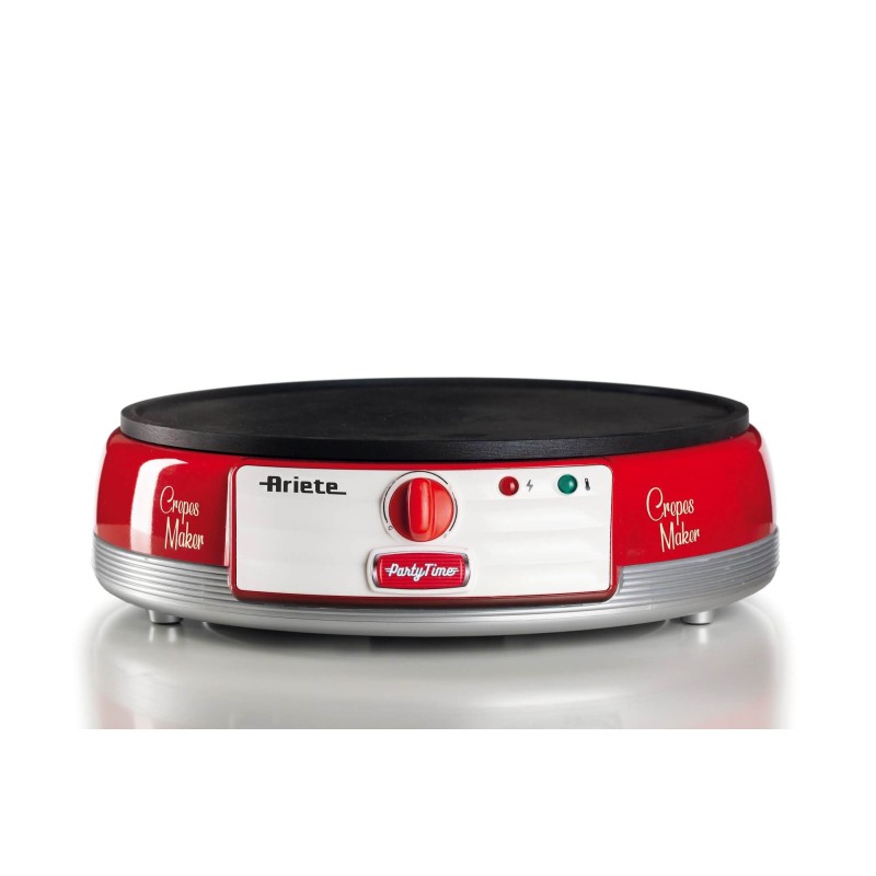 Ariete Party Time 0202/00 crepera 1 crep(s) 1000 W Rojo, Plata, Blanco