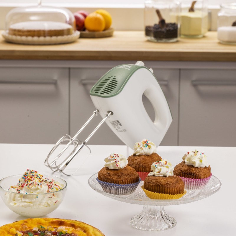 Imetec Crea&Crema Batidora de mano 500 W Verde, Blanco
