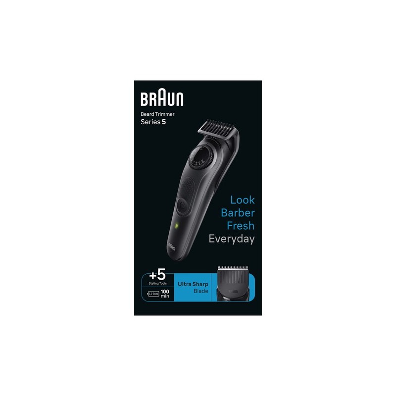 Braun BeardTrimmer 5 BT5420 Batería 40 2 cm Negro