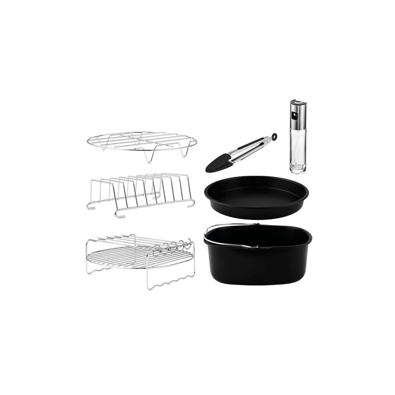 Cecotec 04995 accesorio para freidoras Kit de accesorios Negro, Acero inoxidable