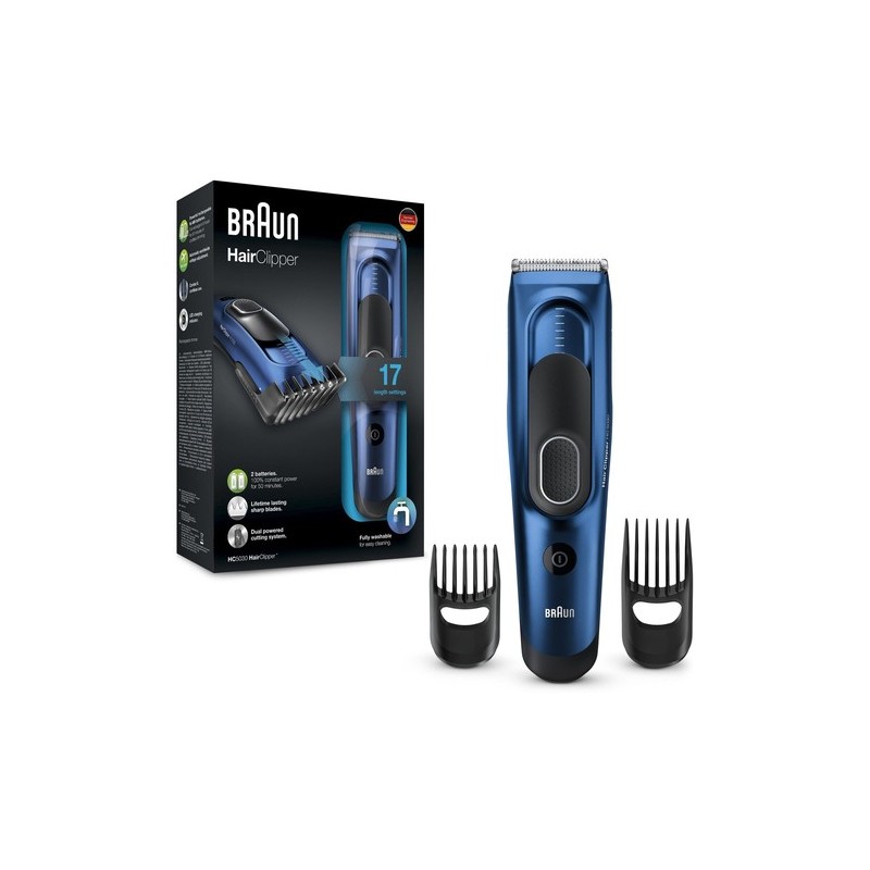 Braun HC5030 Negro, Azul 17 Níquel-metal hidruro (NiMH)