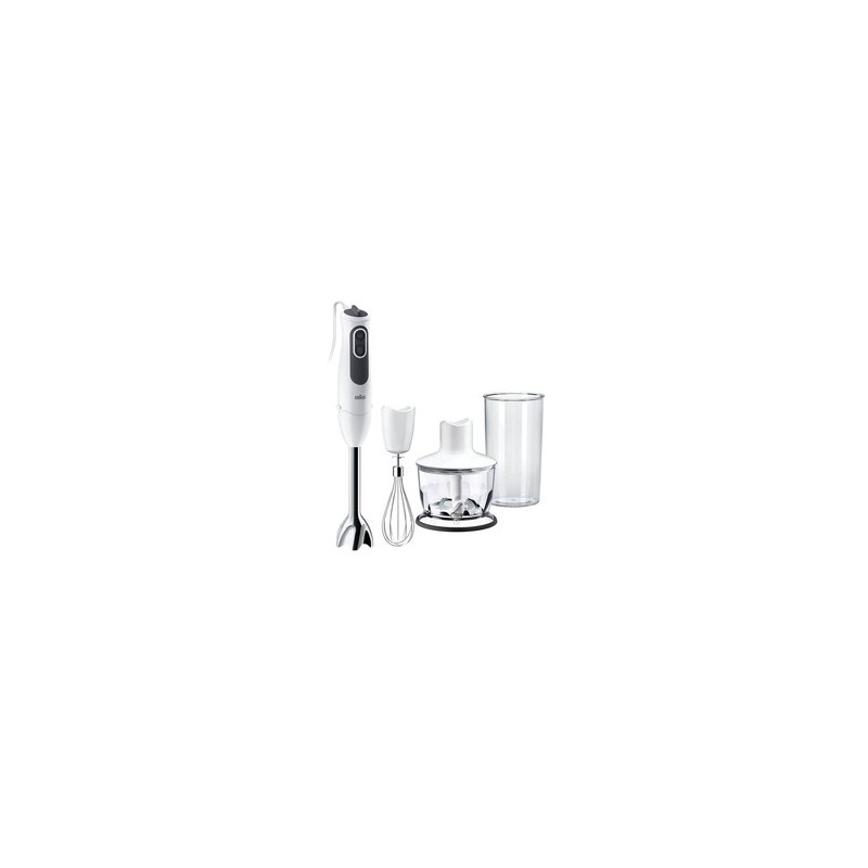 Braun MQ 3135 WH Sauce 0,5 L Batidora de inmersión 750 W Negro, Blanco