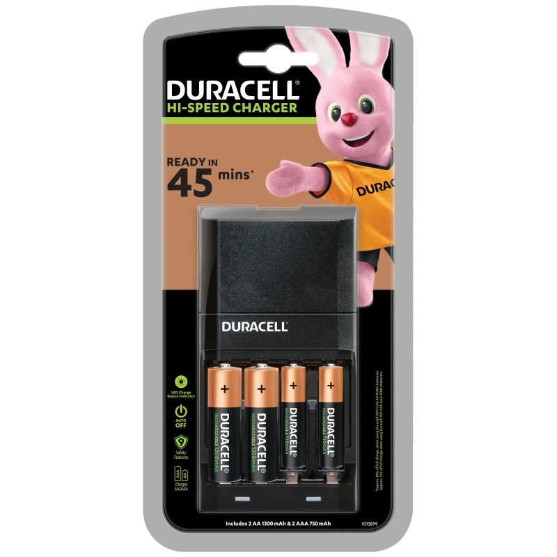 Duracell CEF27 cargador de batería Pilas de uso doméstico Corriente alterna