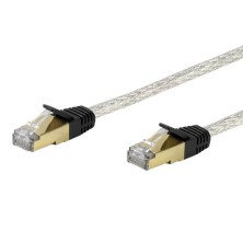 Vivanco CAT 6e network lead, 2.0 m, transparent cable de red Blanco 2 m