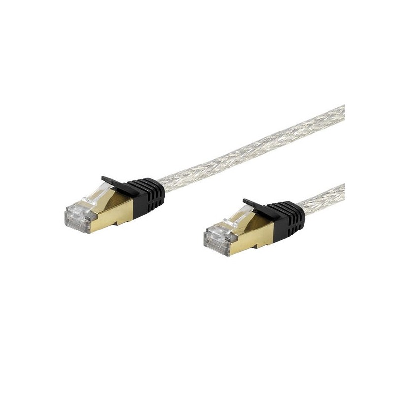 Vivanco CAT 6e network lead, 2.0 m, transparent cable de red Blanco 2 m