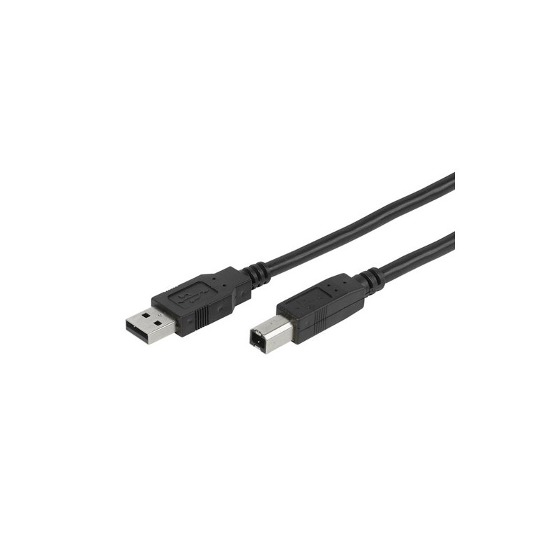 Vivanco CC U4 18 cable USB USB 2.0 1,8 m USB A USB B Negro