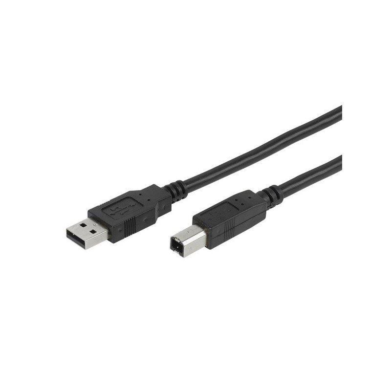 Vivanco CC U4 18 cable USB USB 2.0 1,8 m USB A USB B Negro