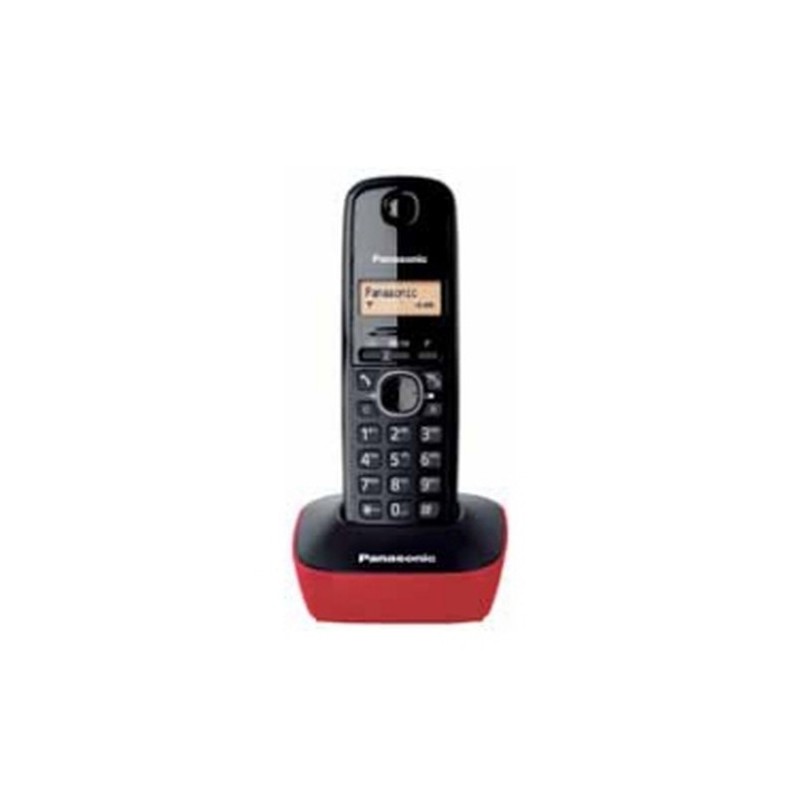 Panasonic KX-TG1611 Teléfono DECT Identificador de llamadas Negro, Rojo