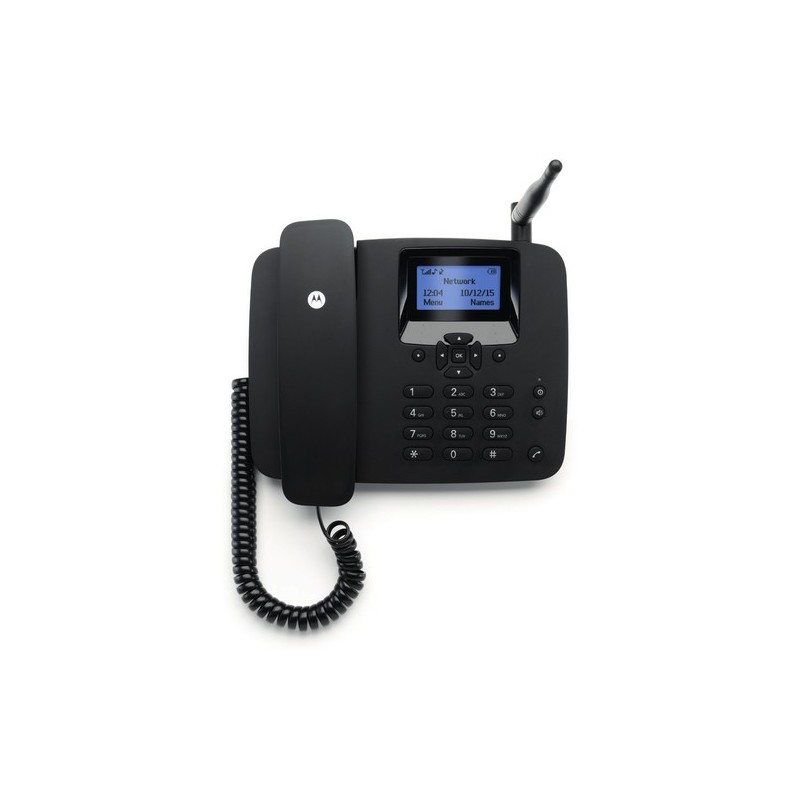 Motorola FW200L Teléfono DECT Identificador de llamadas Negro