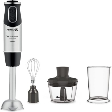 Batidora de inmersión Moulinex Quickchef  1000 W Negro, Acero inoxidable