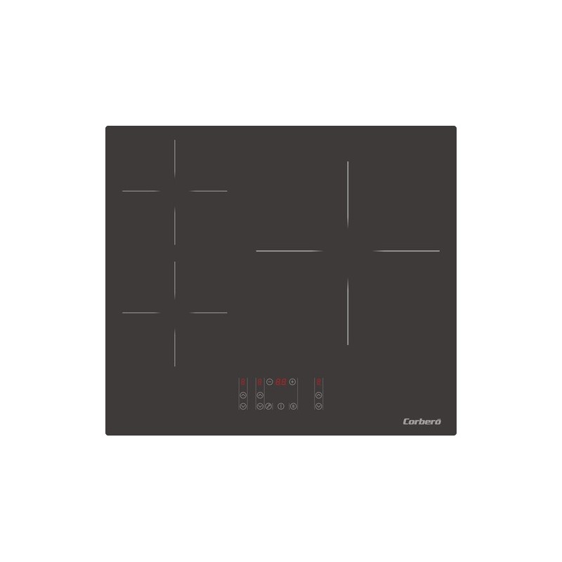 Corbero CCIM3366 hobs Negro Integrado 59 cm Con placa de inducción 3 zona(s)
