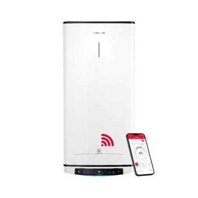 Termo Eléctrico Inteligente, Ariston, Velis Pro Wifi 80 Litros, Vertical U Horizontal, Clase Energet