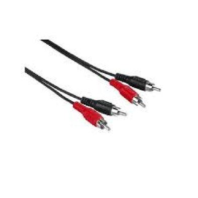 Cable Audio Extension Hama 43246 2 RCA Male Plugs hembra