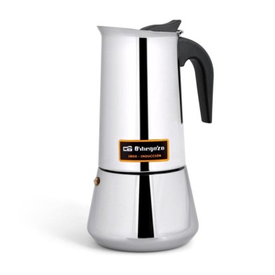 Cafetera italiana Orbegozo Acero Inoxidable, Capacidad 9 tazas