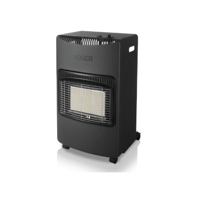 Estufa de Gas Catalitica Haeger 3 niveles de potencia,4,2Kw Plegable, Negra con ruedas