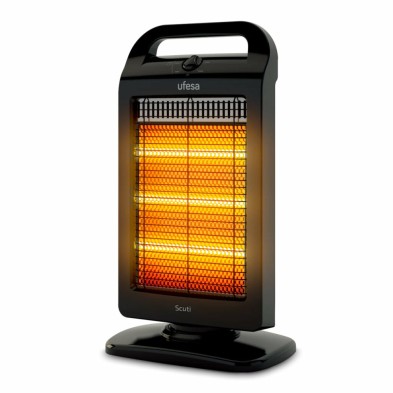 Ufesa Scuti Interior Negro 1200 W Calefactor eléctrico halógeno