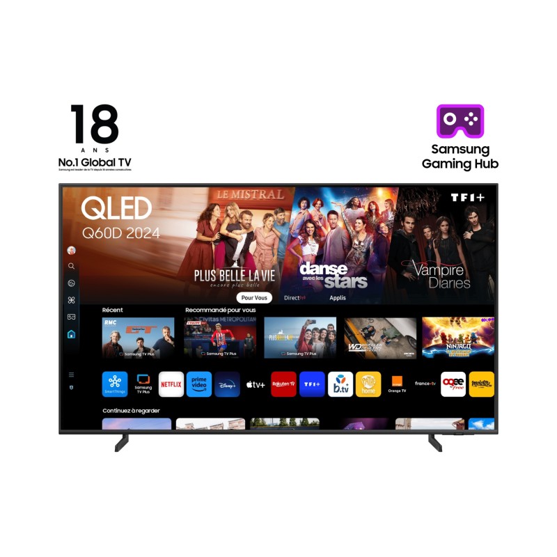 Samsung TQ43Q60DAU 109,2 cm (43") 4K Ultra HD Smart TV Wifi Titanio