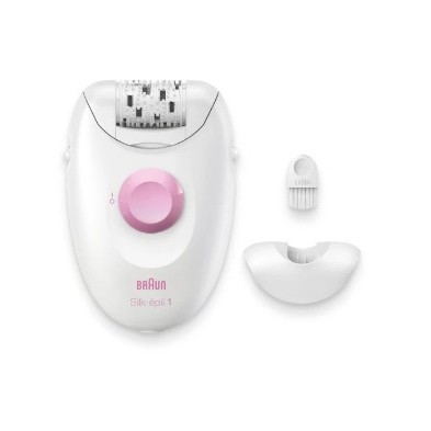 Braun Silk-épil 1 1-010 depiladora 20 pinzas Rosa, Blanco