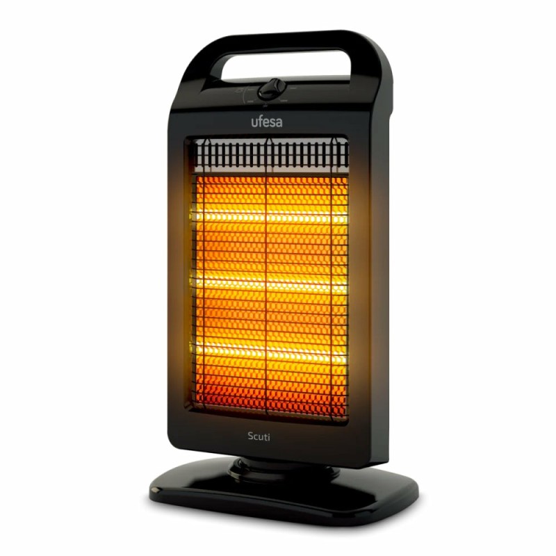 Ufesa Scuti Interior Negro 1200 W Calefactor eléctrico halógeno