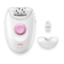 Braun Silk-épil 1 1-010 depiladora 20 pinzas Rosa, Blanco